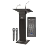 Système de Pupitre de Sonorisation Ahuja avec Haut-Parleur Intégré et Microphone sans Fil