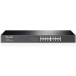 Tplink 16-port Gigabit Switch, 16 10/100/1000M RJ45 ports, 1U 19-inch rack-mountable steel case