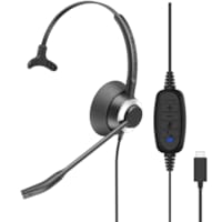 Micro-Casque Monaural UC Connexion USB-C Cordon USB C-RX