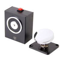 VENTOUSE MAGN.MURALE RONDE INCENDIE 12V/24V+BOUT.URGENCE