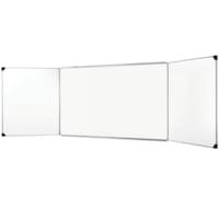 TABLEAU MAGNÉTIQUE BLANC 1.00M X 4.00M AVEC VOLETS LATÉRAUX RABATTABLES VISIOTEK