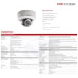 Hikvision DS-2CD2132FIS Caméra Dôme Focale Fixe IR 3MP 4mm - Version Internationale 4CIP_DS-2CD2132FIS