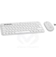 Cavier et Souris sans Fil Pebble 2 Combo BLANC TONAL 920-012210