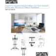 Meuble Support TV Robuste avec Roulettes Taille Ecran de 32 à 70 pouces DGT22-D910