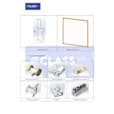 Tableau Blanc 4 Volets avec Cadres Digital E-CLASS 11ECYT
