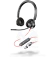 Poly Blackwire 3320 Stereo USB-C Headset +USB-C/A Adapter 8X219AA