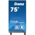 TOTEM AFFICHAGE DYNAMIQUE 75" 4K UHD AVEC ROULETTES 24/7 LH7565UHSB AVEC ROULETTES