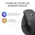 LOGITECH SOURIS 3D Série Ergo LIFT BLUTOOTH VERTICAL ERGONOMIC GRAPHITE 910-006473