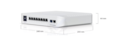 Switch Gigabit UniFi Professionnel 8 PoE Layer3 Géré Montage en Rack 1U 2SFP+ USW-PRO-8-POE