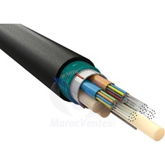 CABLE FIBRE OPTIQUE 48 BRINS MONOMODE ARME 9/125 LINK-TECH