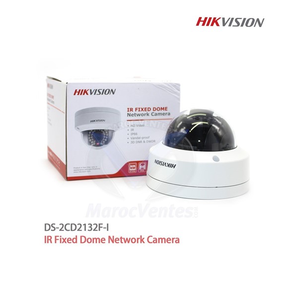 Hikvision DS-2CD2132FIS Caméra Dôme Focale Fixe IR 3MP 4mm - Version Internationale 4CIP_DS-2CD2132FIS