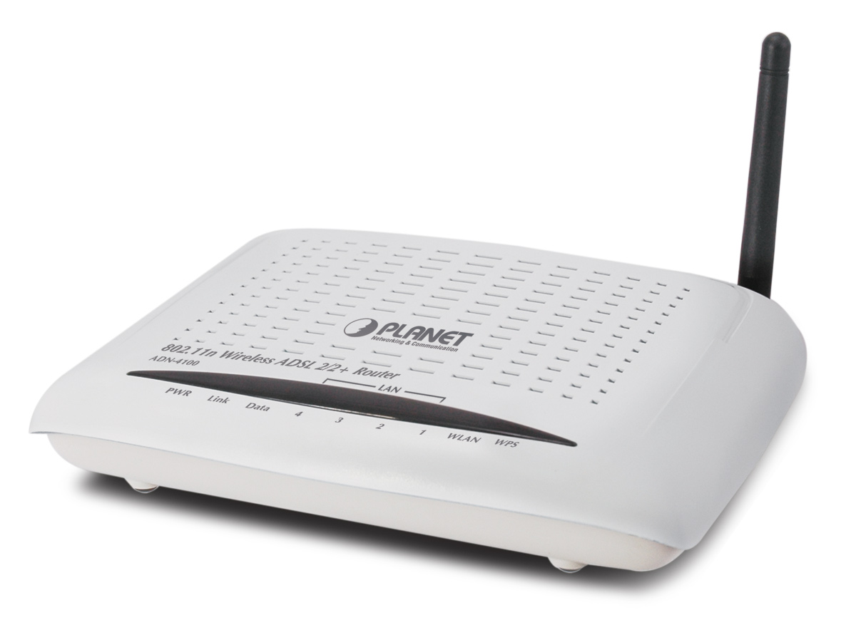 Routeur 300Mbps 11N WLAN, Routeur ADSL / ADSL2 / 2 + VPN avec Ethernet intégré 4 ports ADN-4100A