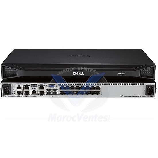 Switch KVM Distant 16 Ports avec 2 Télécommandes Montable en Rack DMPU2016-G01