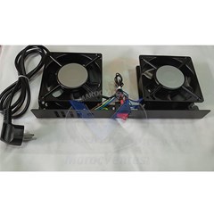 Ventilation 19'' à 2V LN-FAN-ONF-2FRM-BL