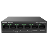 Switch de Bureau 6 Ports RJ45 10/100Mbps 4 Ports PoE+ 802.3af/at 2 Ports Uplink Puissance PoE Totale 58W RG-ES106D-P