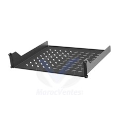 Étagère de montage de rack - noir - 2U - 19"