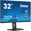 PROLITE Ecran 32 Pouces avec Commutateur KVM Dock USB-C et RJ45 (LAN) HDMI DisplayPort USB-C