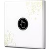 BOUTON POUSSOIR TACTILE MOTIF BLANC+TELECOMMANDE