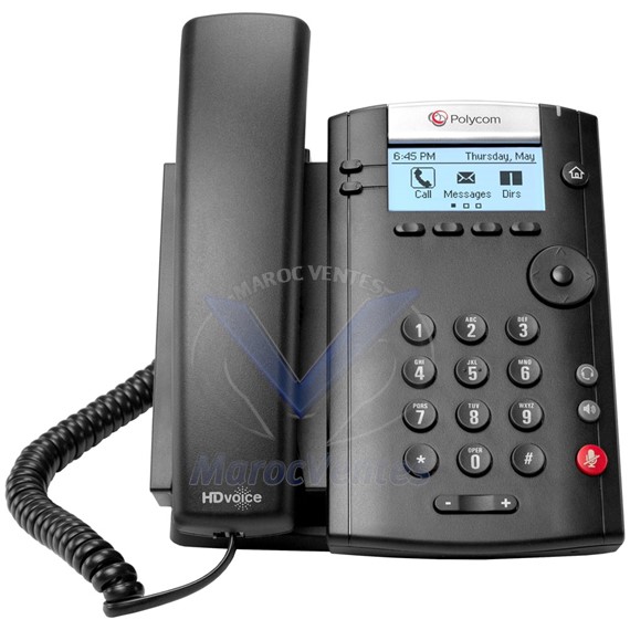 Téléphone IP de bureau basique à 2 lignes 2200-40450-019