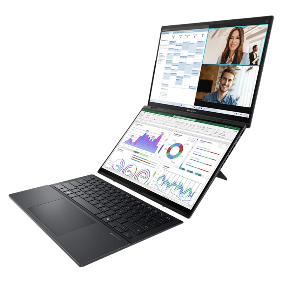 ASUS Zenbook DUO UX8406CA 14'' Ultra 9-ARROWLAKE H 32Go 2To SSD W11H INKWELL GREY 36M 90NB14X1-M00920
