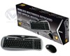 Clavier QWERTY et souris  sans fil
CLAVIER SOURIS SANS FIL MULTIMEDIA , Model ID CN-RF1 , Canyon CN-RF1 - Keyboard - wireless - 105 keys - QWERTY - mouse - RF PS/2 receiver - PS/2 - grey, black - retail,