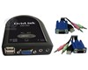 Switche KVM 2 Ports
Il offre la solution la plus simple pour utiliser 2 PCs
avec 1 clavier, souris, moniteur et haut-parleurs.
Ce switch KVM (Keyboard, Video, Mouse+ Haut-parleur)
ultra-compact est livrée avec 2 câbles reliés directement
au boîtier.