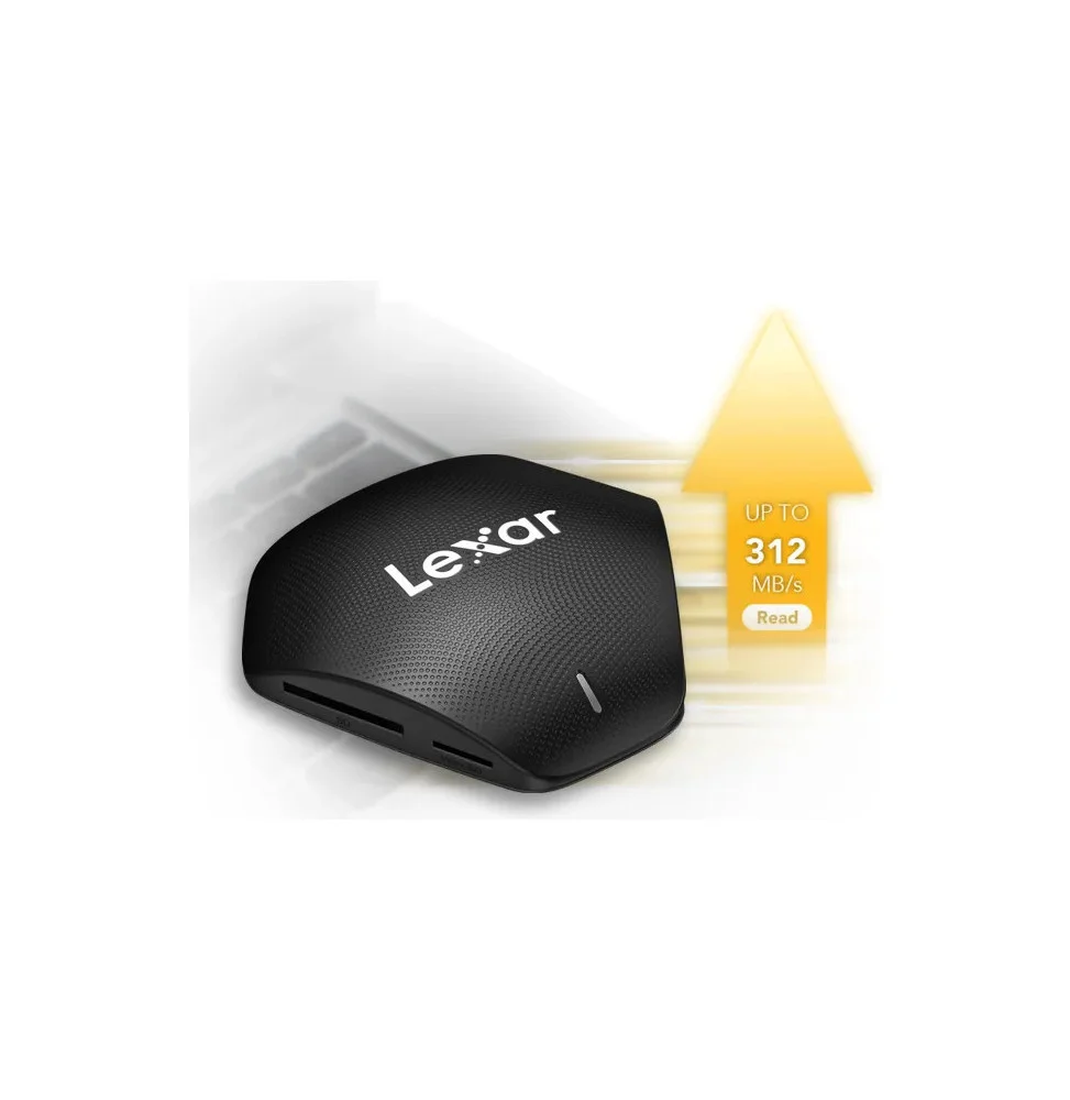 LEXAR LECTEUR Reader Multi-Card 3-in-1 USB 3.1 Type-C Reader,supports CF / SD™ & microSD™ UHS-II 12M LRW500URB