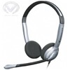 Casque téléphonique double oreillette avec microphone