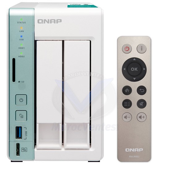 Serveur NAS 2 Baies Dual-core Intel Celeron 2.41GHz TS-251A