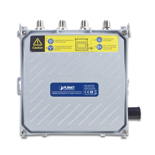 Point d'accès extérieur sans fil à double bande 802.11ac à 1 200 Mbits / s (IP68, PoE + 802.3at, 4 connecteurs de type N) WDAP-802AC