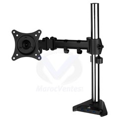 Support de bureau pour 1 moniteur LCD jusqu'à 49" avec Hub USB 3.0