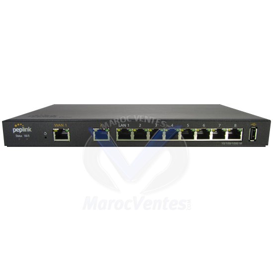Routeur  Double Equilibrage WAN  802.11n Wi-Fi 8 Ports GbE LAN Balance One